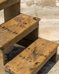Scaletta Mobiletto Francese in Legno Restaurata – Anni '50