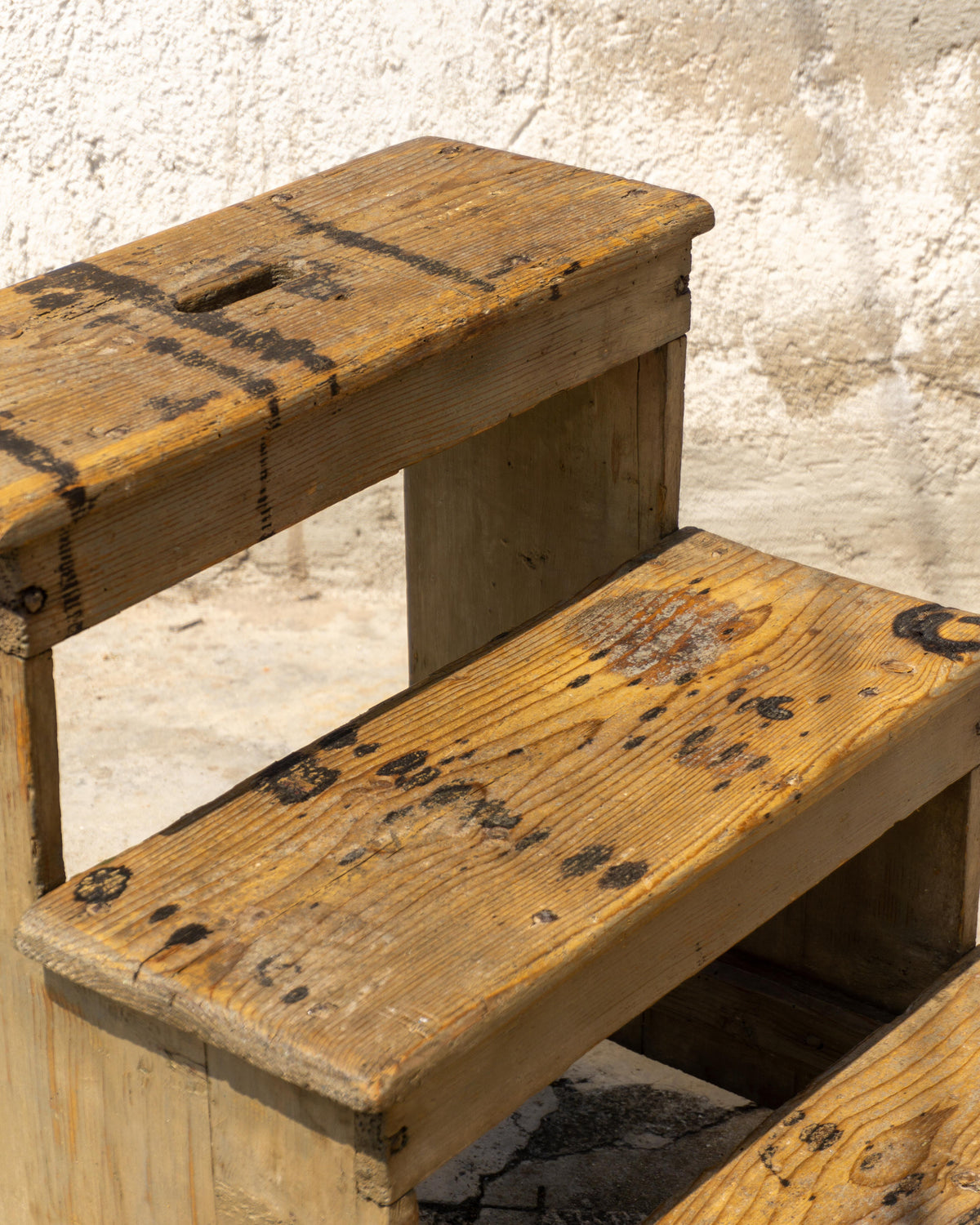 Scaletta Mobiletto Francese in Legno Restaurata – Anni '50
