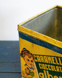 Scatola vintage in latta Alberti Benevento – 1960