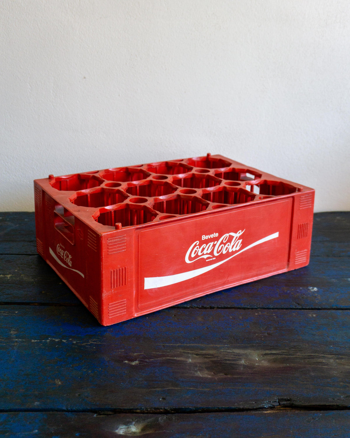 Cassetta portabottiglie Coca-Cola in plastica rossa – 1976