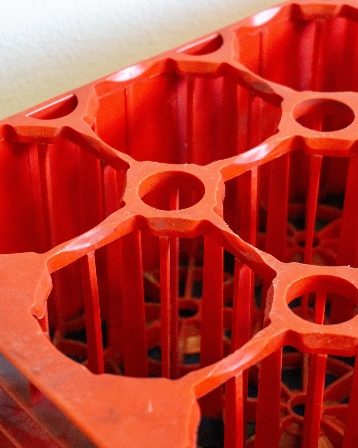 Cassetta portabottiglie Coca-Cola in plastica rossa – 1976