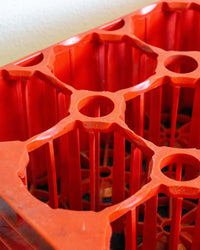 Cassetta portabottiglie Coca-Cola in plastica rossa – 1976