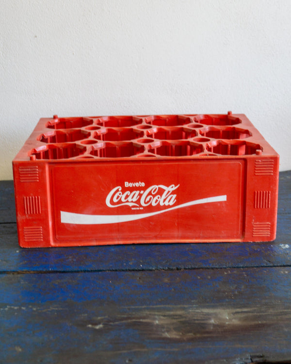 Cassetta portabottiglie Coca-Cola in plastica rossa – 1976