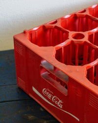 Cassetta portabottiglie Coca-Cola in plastica rossa – 1976