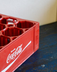 Cassetta portabottiglie Coca-Cola in plastica rossa – 1976