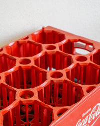 Cassetta portabottiglie Coca-Cola in plastica rossa – 1976