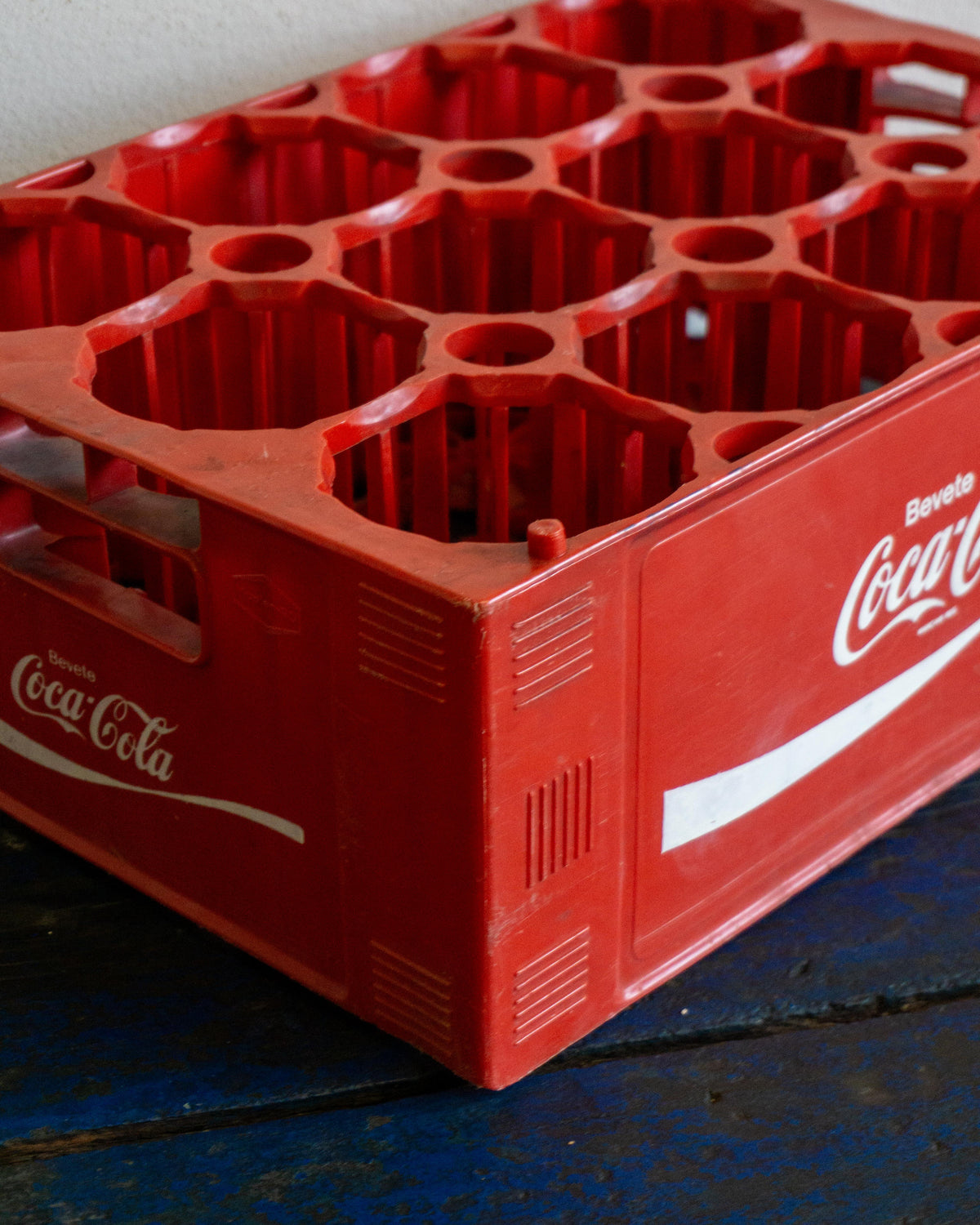 Cassetta portabottiglie Coca-Cola in plastica rossa – 1976