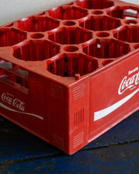 Cassetta portabottiglie Coca-Cola in plastica rossa – 1976