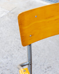 Sedia vintage da maestra con braccioli – anni '70