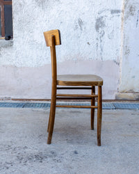 Sedia vintage da osteria in legno – anni '70