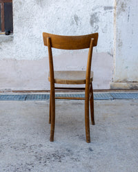 Sedia vintage da osteria in legno – anni '70