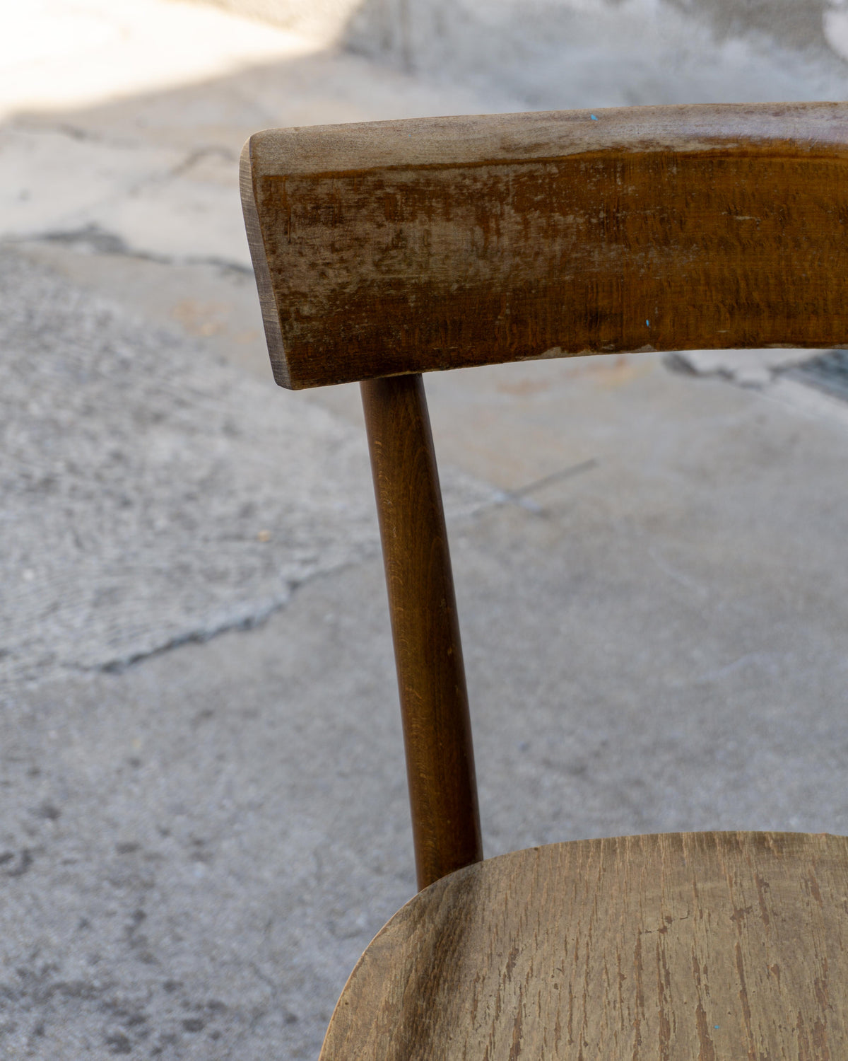 Sedia vintage da osteria in legno – anni '70