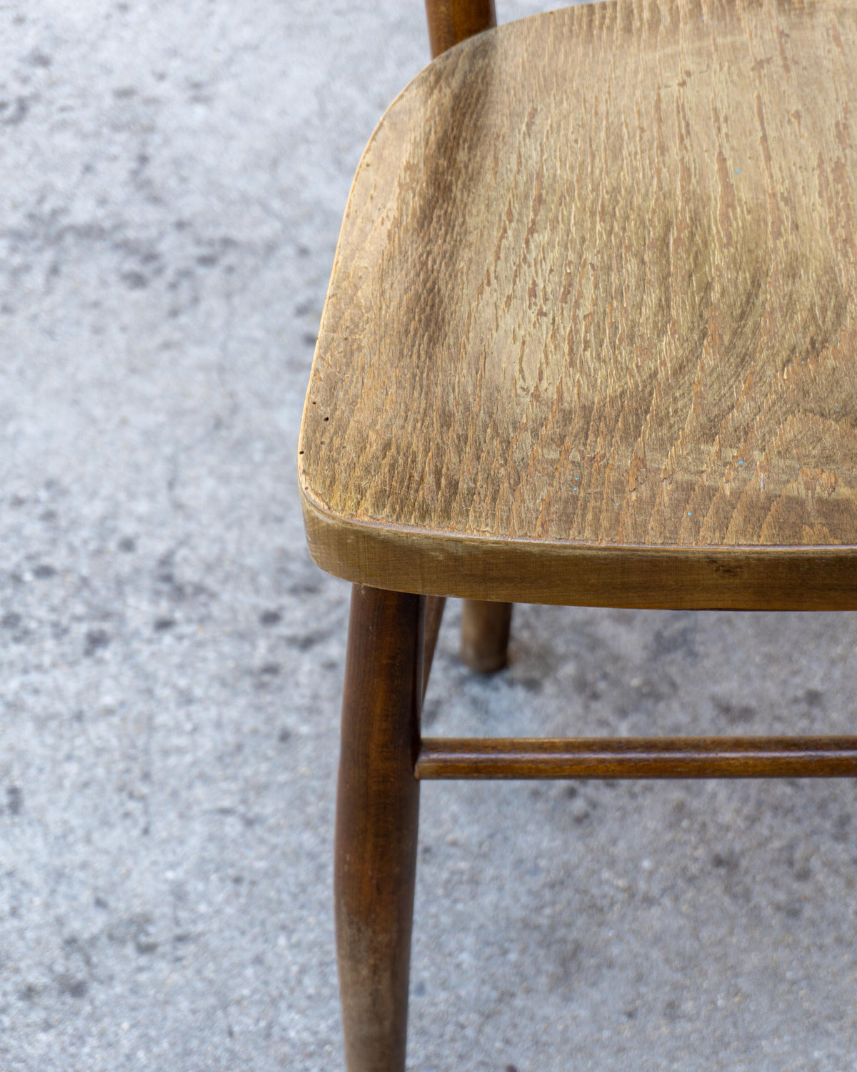 Sedia vintage da osteria in legno – anni '70