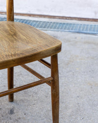 Sedia vintage da osteria in legno – anni '70
