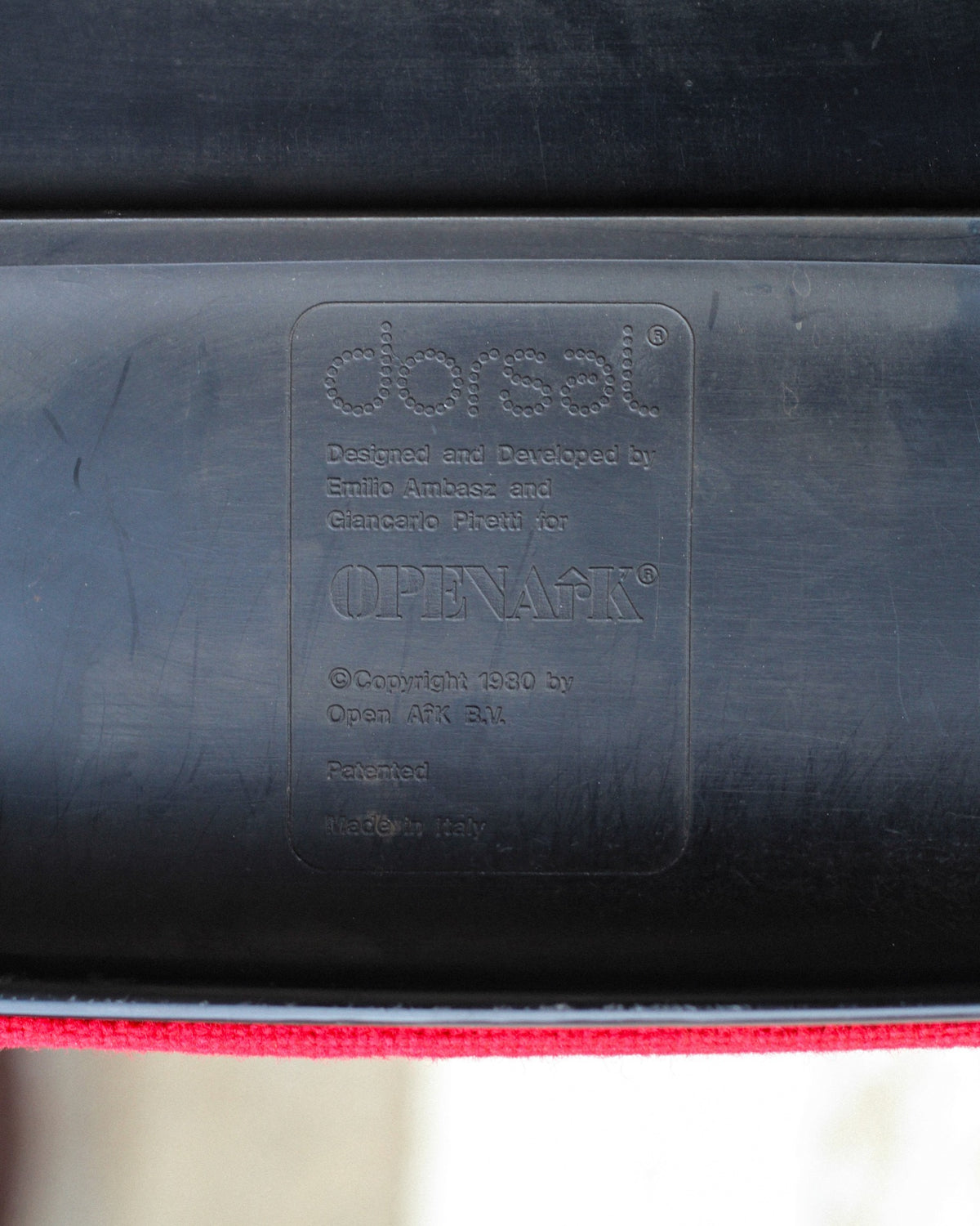 Sedia Dorsal di Giancarlo Piretti & Emilio Ambasz per Openark - 1970/80