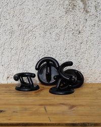 Appendiabiti vintage nero vintage - set da 4