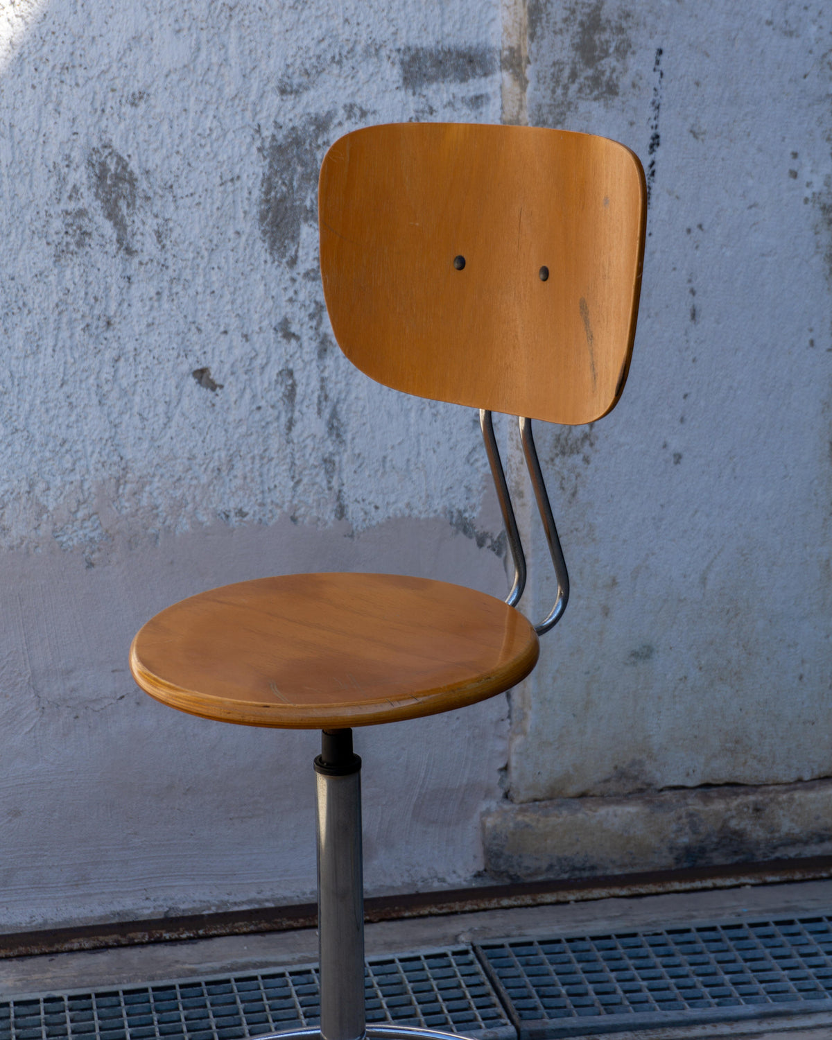 Sgabello industriale vintage  - 1970