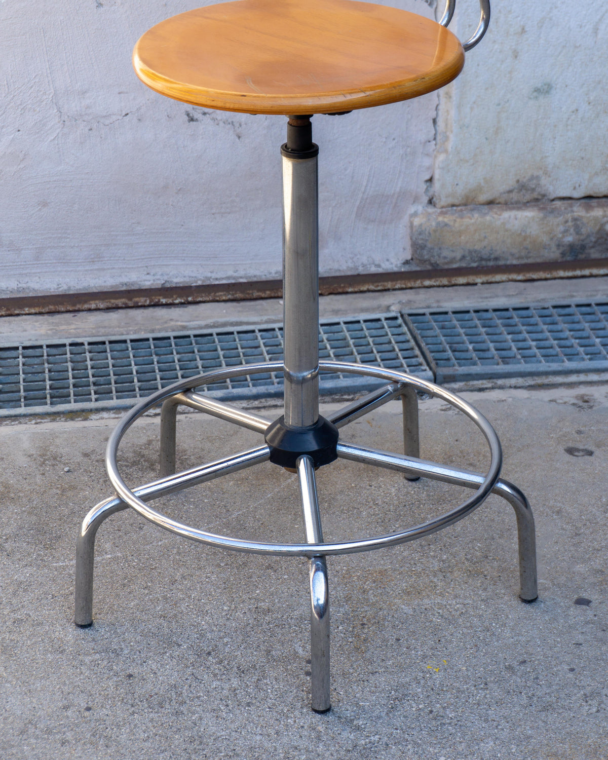 Sgabello industriale vintage  - 1970