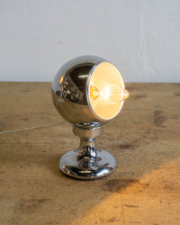 Lampada Space Age da Comodino – Cromata
