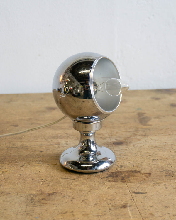 Lampada Space Age da Comodino – Cromata