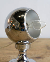 Lampada Space Age da Comodino – Cromata