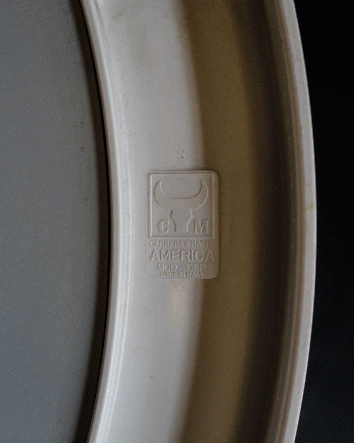 Specchio Matta e Carrara America originale vintage - 1970