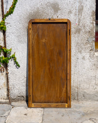 Specchio molato vintage con telaio in legno – primi '900 – 58 × 121 cm