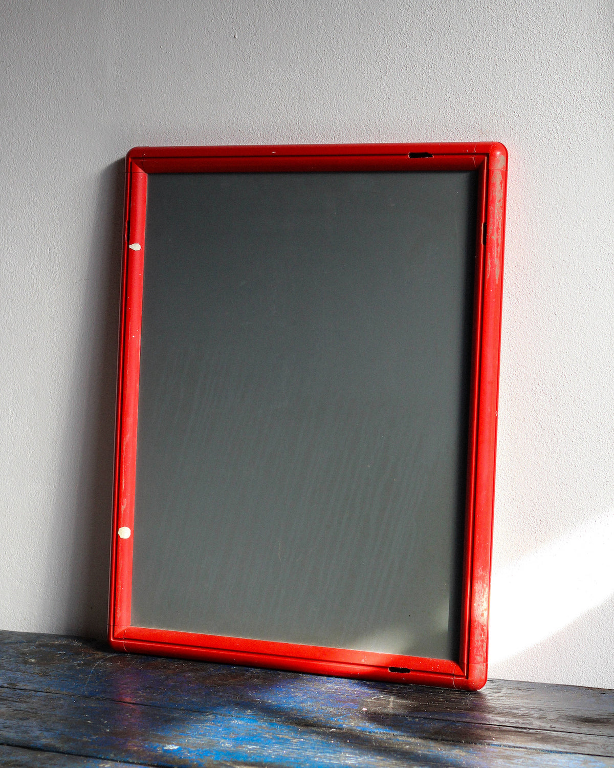 Specchio rettangolare rosso vintage - anni ’80