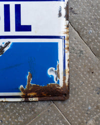 Insegna smaltata Aquiloil – Aquila Trieste