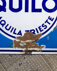 Insegna smaltata Aquiloil – Aquila Trieste