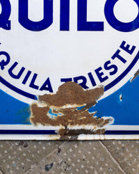 Insegna smaltata Aquiloil – Aquila Trieste