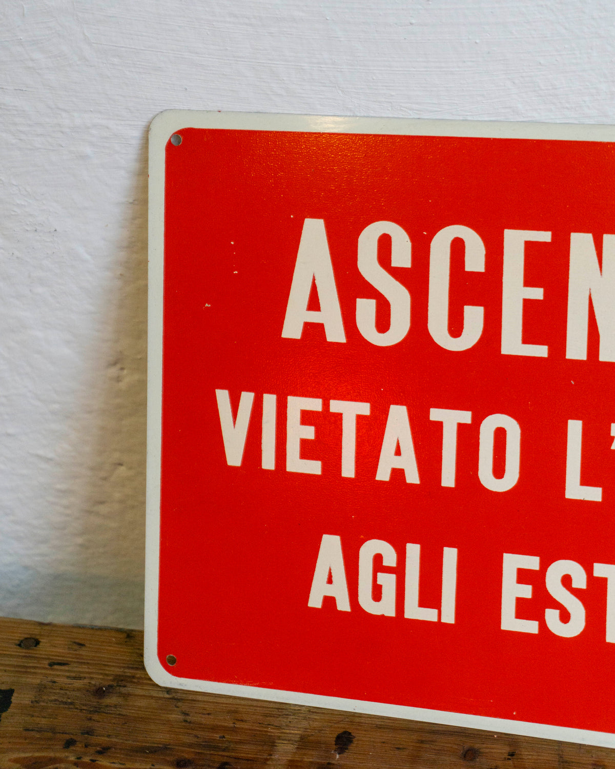 Insegna “Ascensore vietato accesso” - 1980