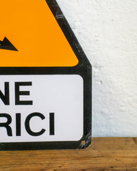 Insegna “Attenzione cavi elettrici” - 1980