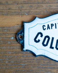Insegna smaltata “Capitano Cav. E Colombino” anni ’40-’50