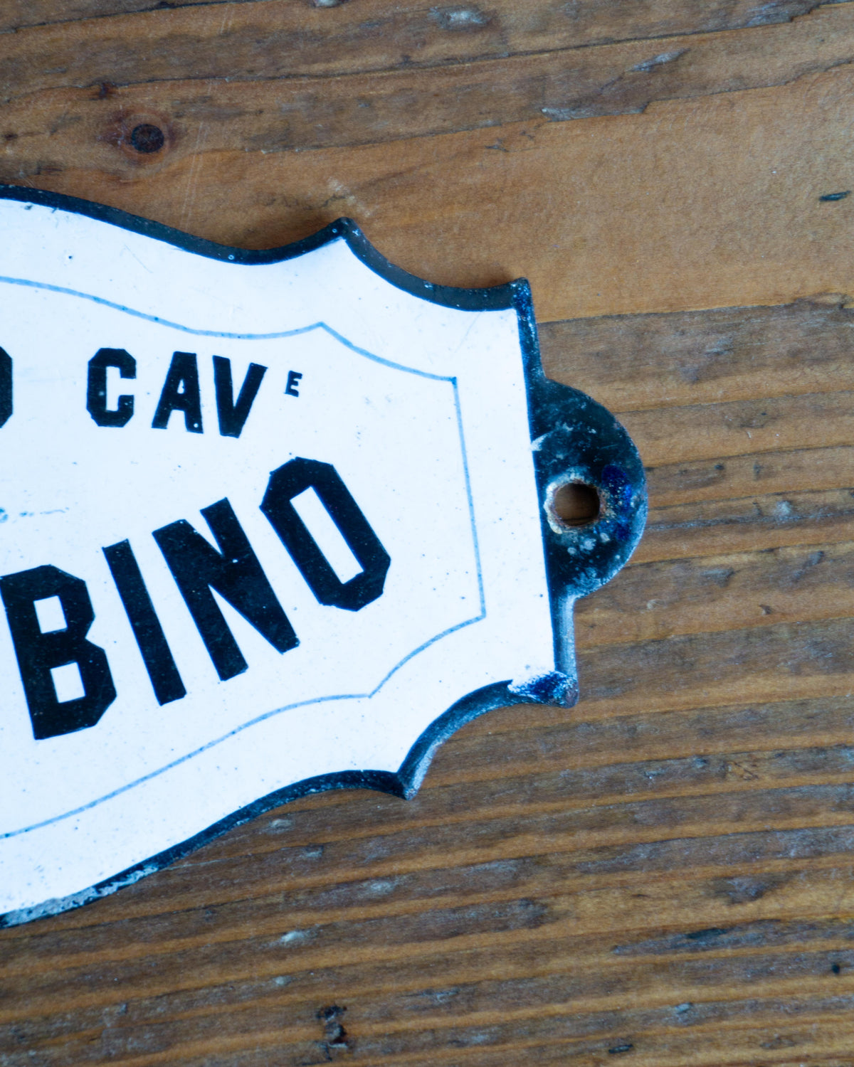 Insegna smaltata “Capitano Cav. E Colombino” anni ’40-’50