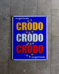 Insegna smaltata Crodo