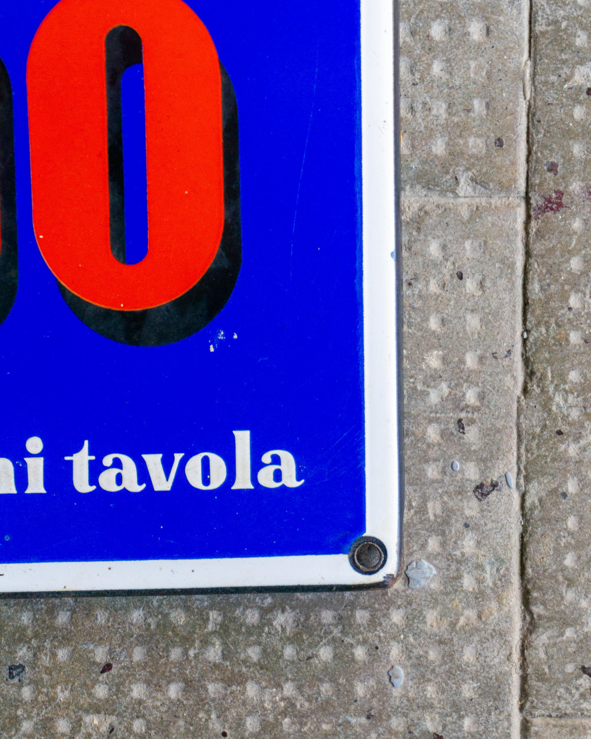 Insegna smaltata Crodo