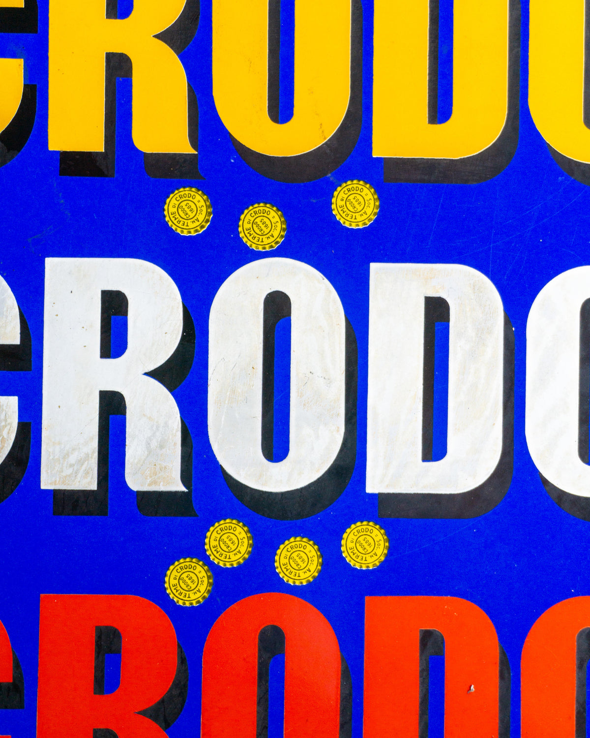 Insegna smaltata Crodo