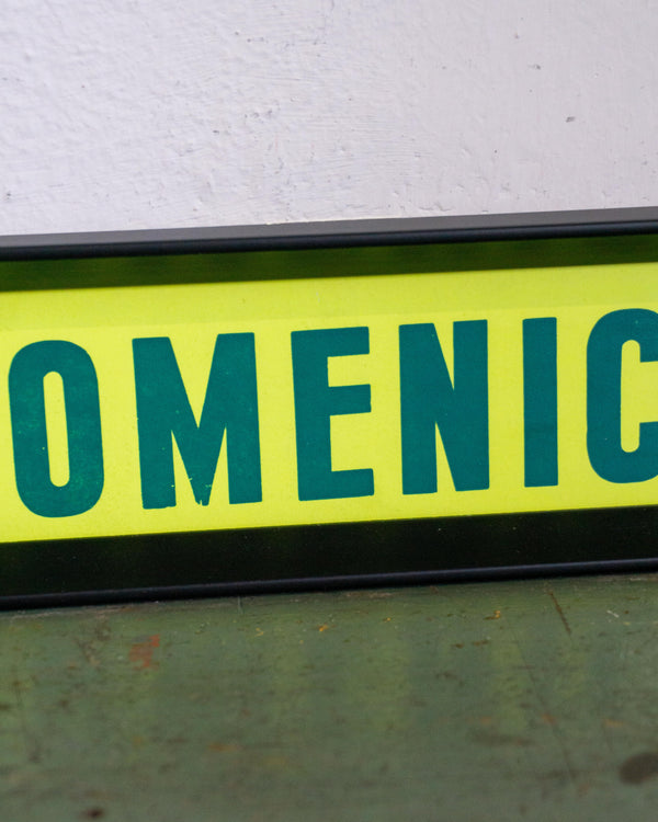 Insegna Cinema Riccione "Domenica" - anni ’80