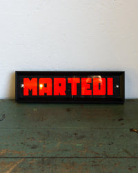 Insegna Cinema Lux Piemonte "Martedì" - anni ’70