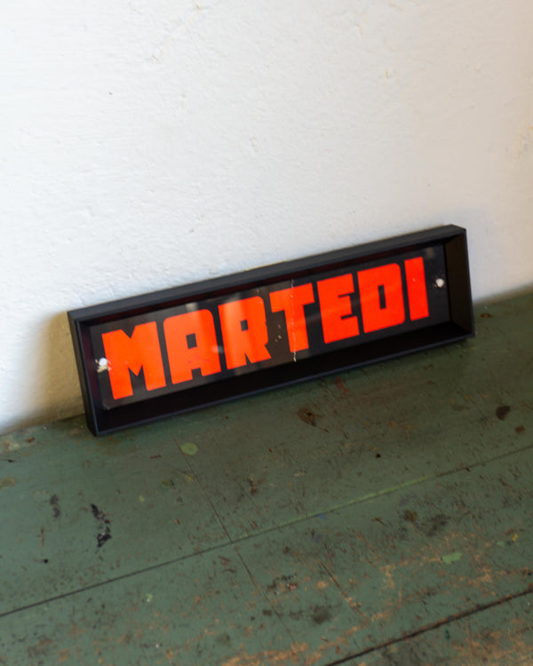 Insegna Cinema Lux Piemonte "Martedì" - anni ’70