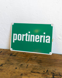 Insegna “Portineria” - 1980