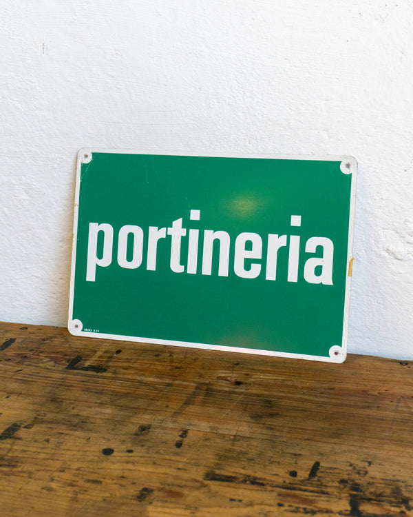 Insegna “Portineria” - 1980