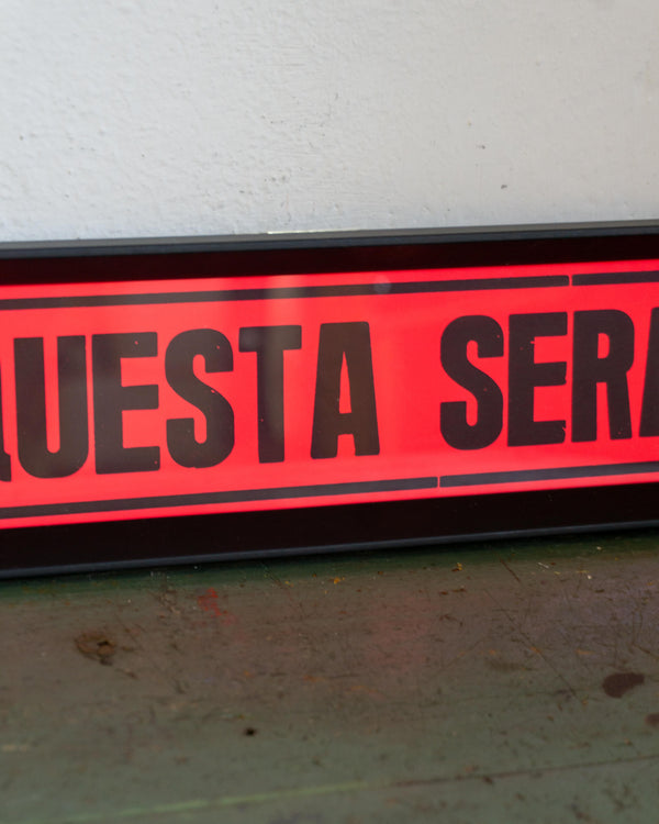 Insegna Cinema Riccione "Questa sera" - anni ’80