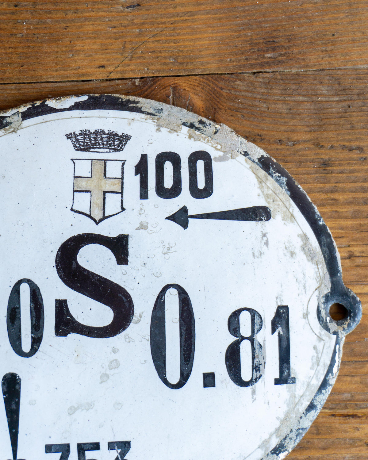 Insegna smaltata ferroviaria – Italia 1950