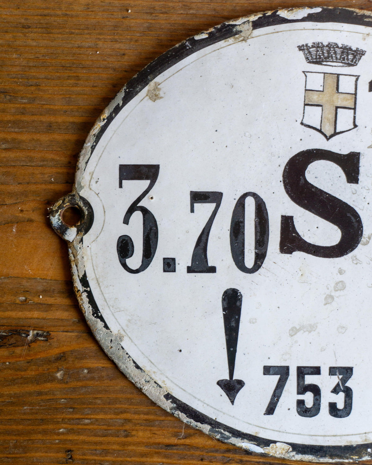 Insegna smaltata ferroviaria – Italia 1950