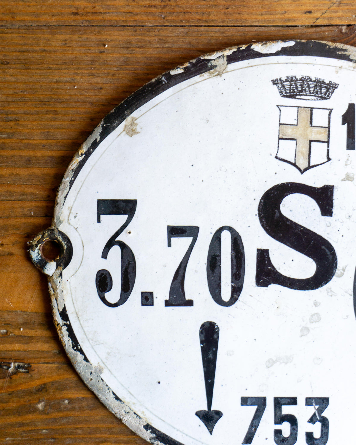 Insegna smaltata ferroviaria – Italia 1950