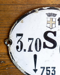 Insegna smaltata ferroviaria – Italia 1950