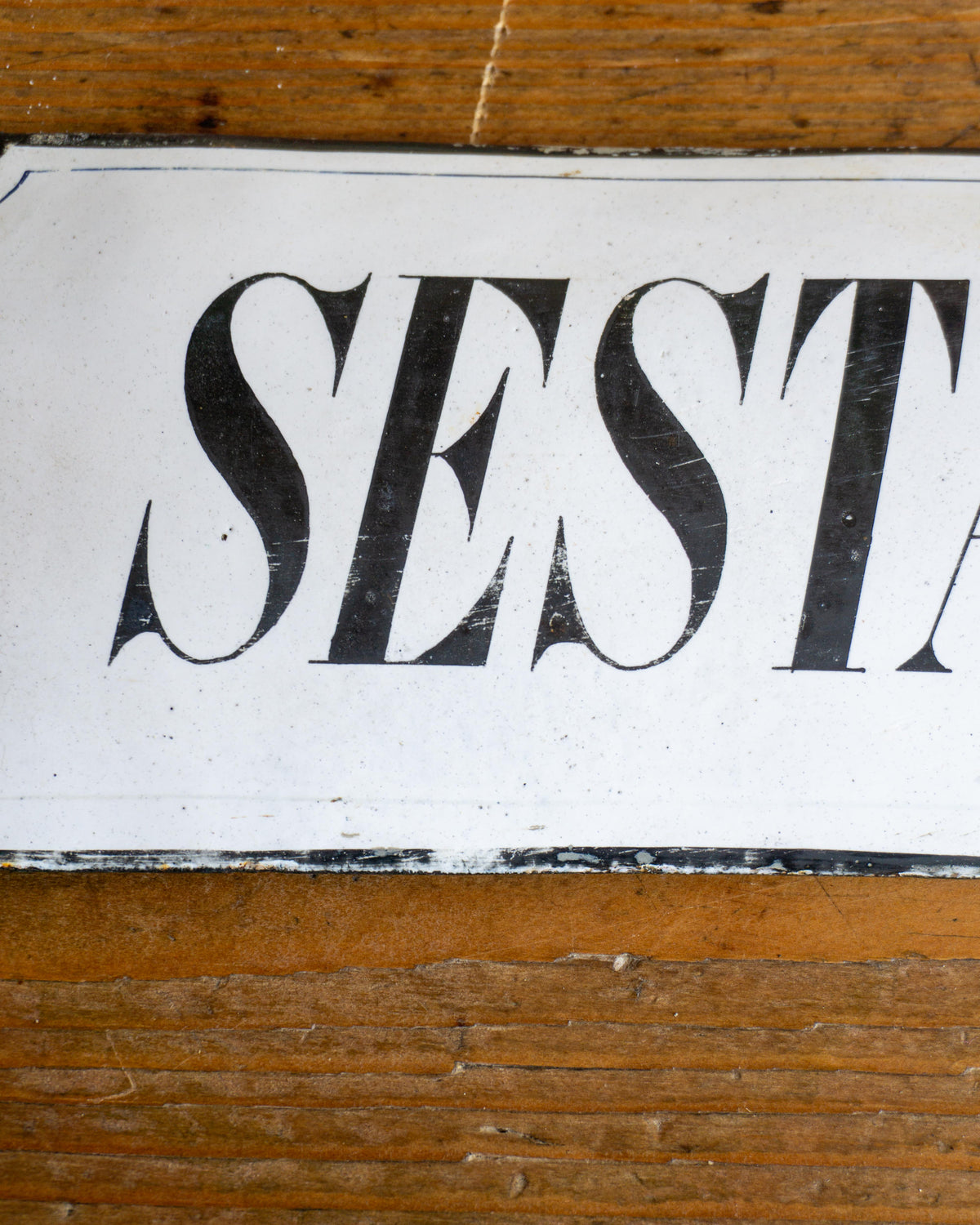 Insegna smaltata “Sesta Squadra” anni ’40 - Smalteria E. Primi Milano