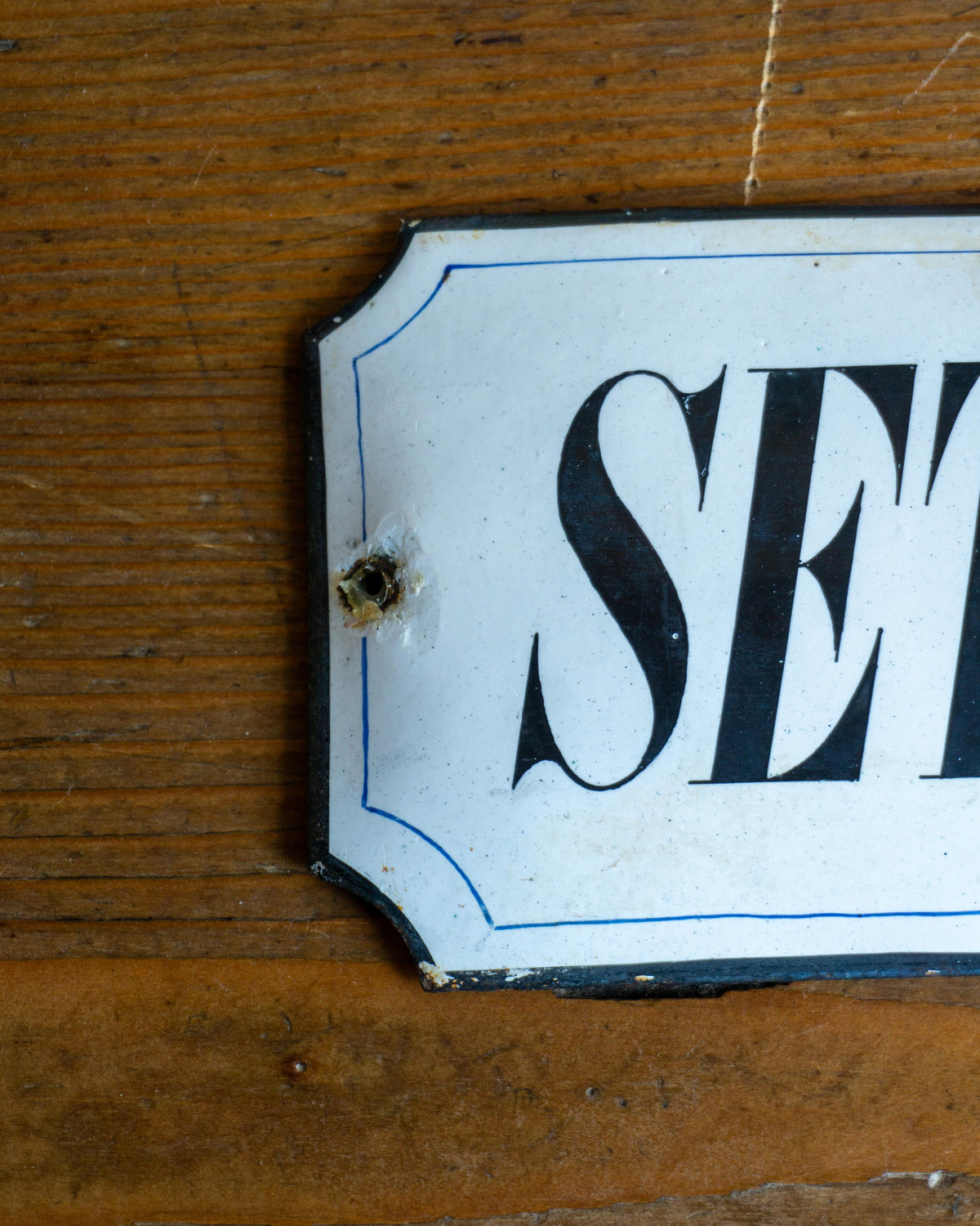 Insegna smaltata “Settima Squadra” anni ’40 - Smalteria E. Primi Milano
